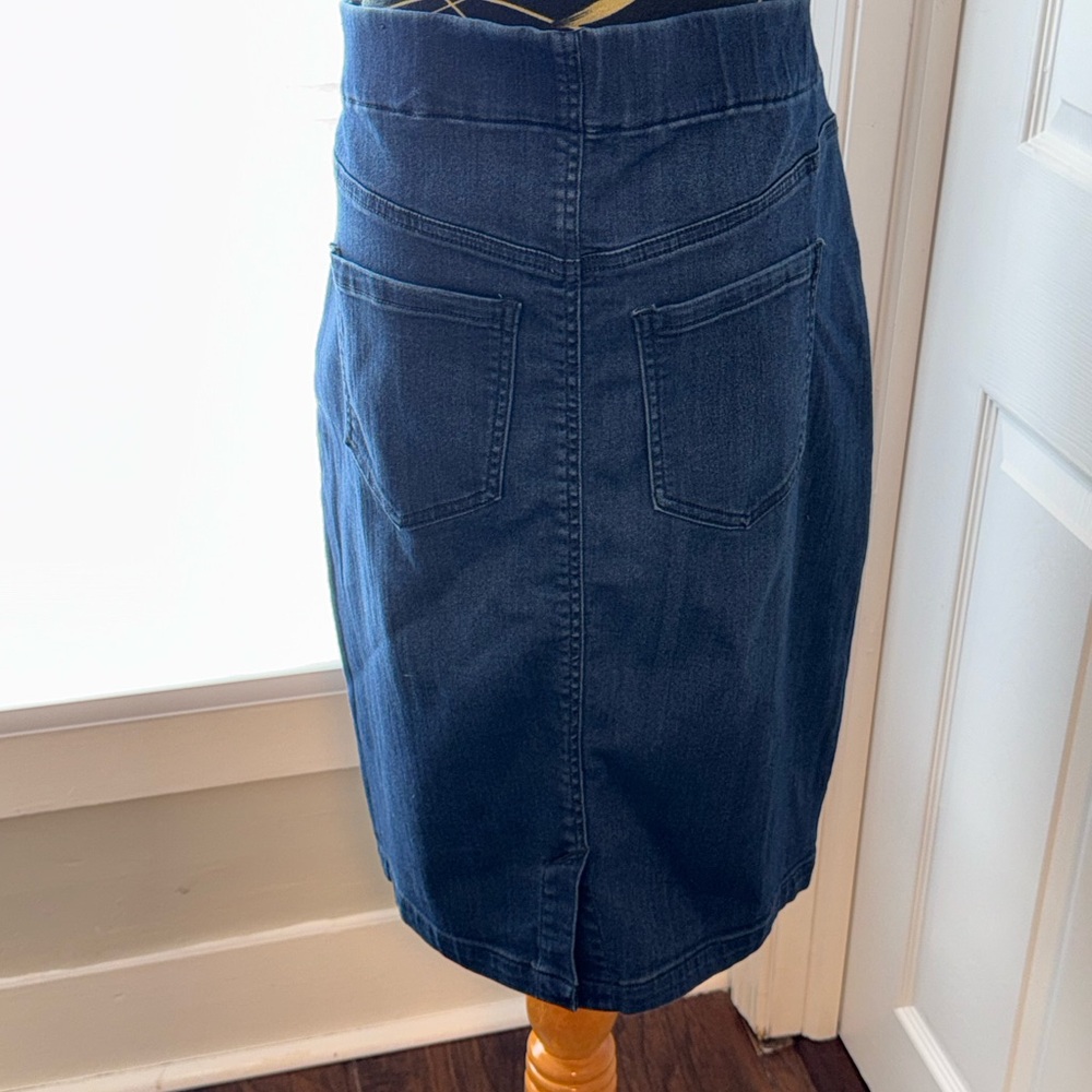 Liverpool Denim Pencil Skirt - Picture 9 of 9